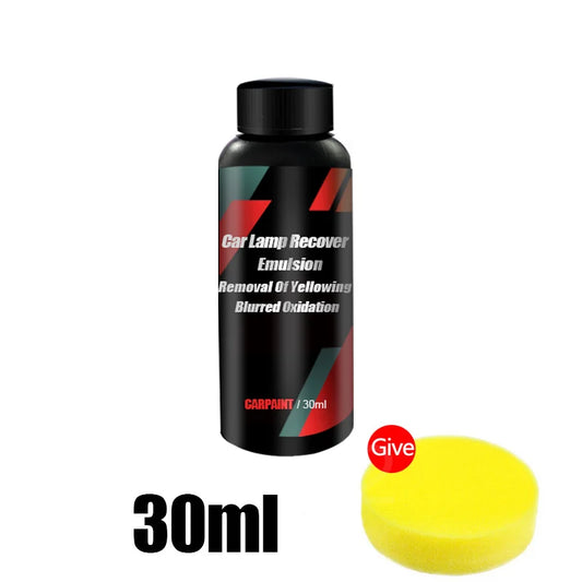 Car Headlight Polishing Agent Scratch Remover Repair Fluid Headlight Renewal Polish and Maintenance Liquid Kit Auto Accessories